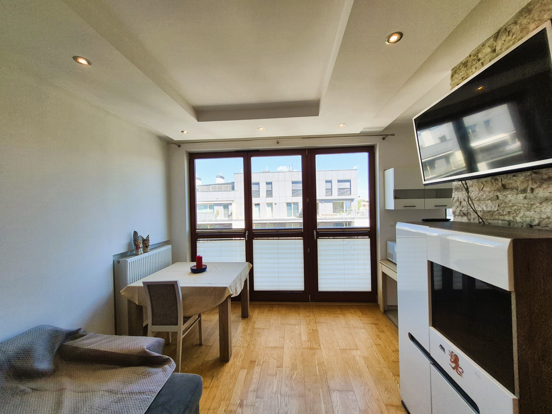 Na wynajem apartament | 3 pokoje | 60 m² | 2 tarasy | Hlonda 10C | Miasteczko Wilanów - Widok 4