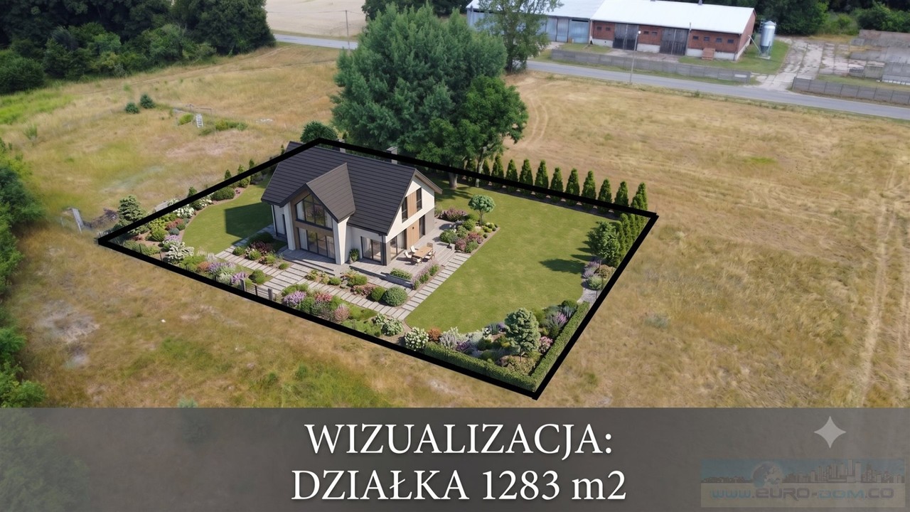 Działka na sprzedaż, 1283 m², Pobiedziska Promno - Widok 2