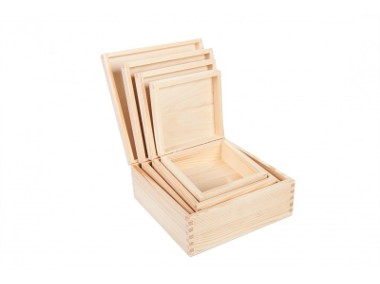drewniane pudełka 4 w 1 -2
