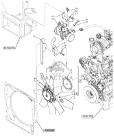 New Holland T6070 Wentylator 9 blades, 620mm od, cw rotation 47569427
