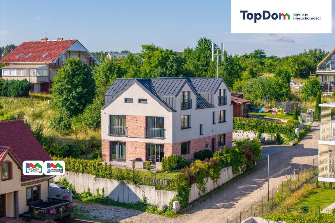 Nowoczesny dom z apartamentami 120 m od plaży.