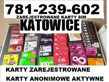 KARTY SIM DETAL KARTA STARTERY ZAREJESTROWANE AKTYWNE ANONIMOWE GSM-1