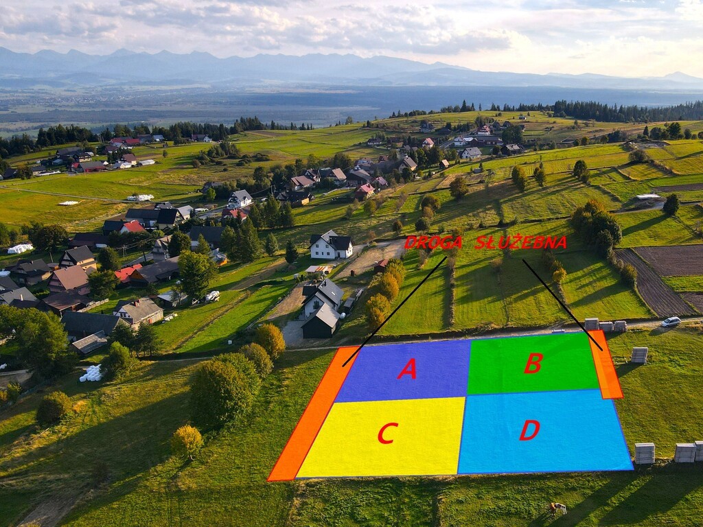 Działka budowlana pow. 800 m² - Bukowina Osiedle - Widok 6