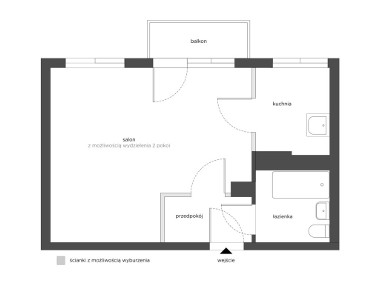 Mieszkanie kawalerka 32,5 m2, Kr. Augusta, Rzeszów-1