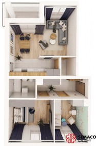 Mieszkanie 3 pokoje, balkon, garaż, Wieliczka-2