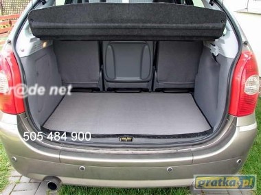 Citroen C4 Picasso z moduboxem od 10.2006 r. najwyższej jakości bagażnikowa mata samochodowa z grubego weluru z gumą od spodu, dedykowana Citroen C4-1