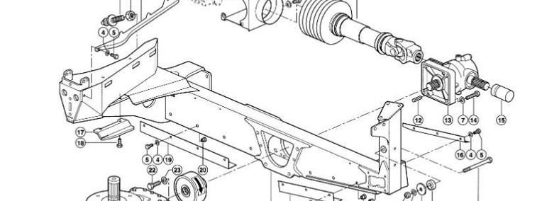 Claas RU600 - wałek przegubowy 0009965272-1