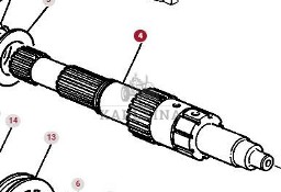 Massey Ferguson 3690 Wałek Wał Skrzyni Biegów Przekładni Dynashift CZĘŚCI 3618090M1