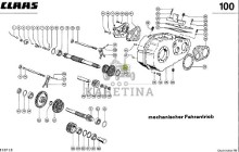 Claas Dominator 96 Skrzynia Biegów 0006094651 00 0609 465 1 0000791091 0006094040