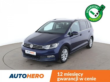 Volkswagen Touran III Highline skóra navi kamera grzane fotele LED hak ACC Bluetooth-1