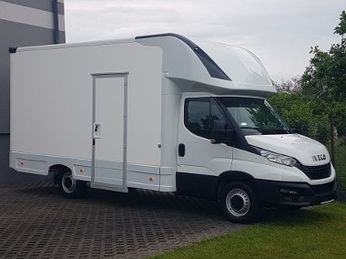 KONTENER NISKOPODŁOGOWY 4,44x2,23x2,42 SKLEP FOODTRUCK BAR KONIOWÓZ-1