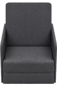 vidaXL Rozkładany fotel, ciemnoszary, tkanina 243649-2