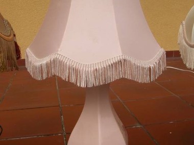  lampka / lampa na drewnianej podstawie-1