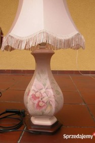  lampka / lampa na drewnianej podstawie-2