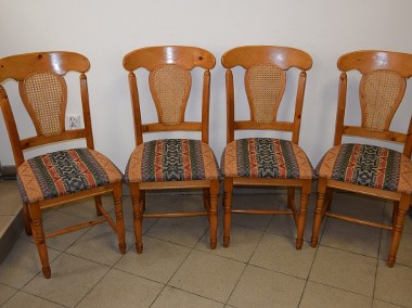 krzesła sosnowe 4 sztuki - super stan -1