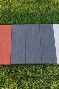 Płytki chodnikowe ze wzorem drewna Grafitowe , Czerwone, Brąz,szare 40/40/5 cm -2