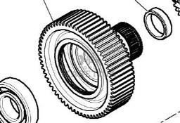 Massey Ferguson 5410 Koło Zębate Zębnik Zębatka Sprzęgła Skrzyni Biegów 65 zębów CZĘŚCI 4304315M1