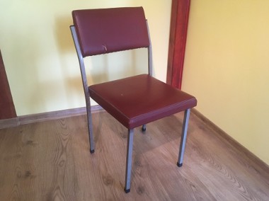 PRL krzesło metalowe vintage-1