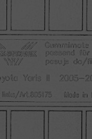 Toyota Yaris II 2005-2011 Dywaniki gumowe wycieraczki do samochodu MAX-DYWANIK 805175-2