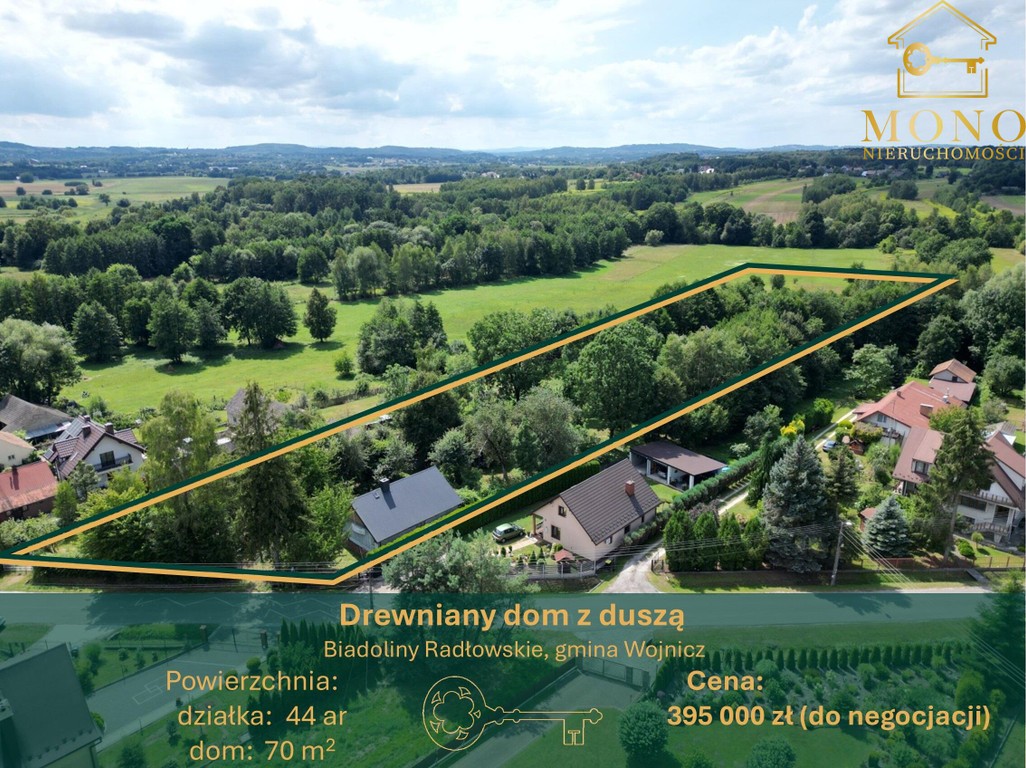 Dom na sprzedaż, 2 pokoje, 70 m², Biadoliny Radłowskie