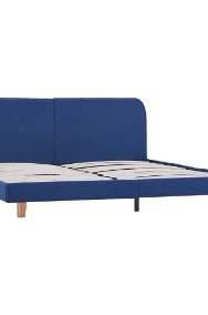 vidaXL Rama łóżka, niebieska, tkanina, 160 x 200 cm 280879-2