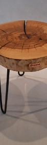 stolik kawowy plaster drewna dąb, jesion, orzech, od ręki-3
