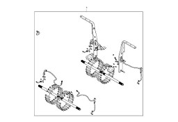 John Deere 9470RX - Zestaw osi BRE10328 (Oś przednia i tylnia)