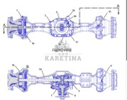 Cat Caterpillar 450E 450F - tylna oś - obudowa centralna 286-0870