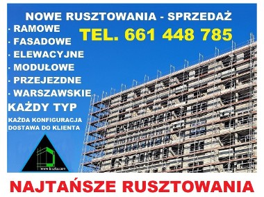 RUSZTOWANIE ELEWACYJNE Poznań - Najtańsze Nowe Rusztowania Fasadowe 250m2-1