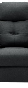 vidaXL Rozkładany fotel, ciemnoszary, tapicerowany tkaniną 289817-3