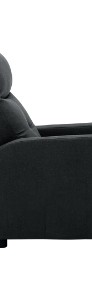 vidaXL Rozkładany fotel, ciemnoszary, tapicerowany tkaniną 289817-4