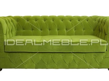 Pikowana sofa chesterfield styl angielski, glamour-1