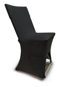 Elastyczne Pokrowce na krzesła IKEA HENDI Rozkładane CZARNE-2