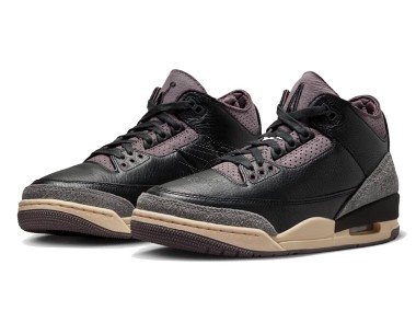 Nike AIR JORDAN 3 A Ma Maniére Black and Flat Pewter / FZ4811–001-1