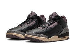 Nike AIR JORDAN 3 A Ma Maniére Black and Flat Pewter / FZ4811–001