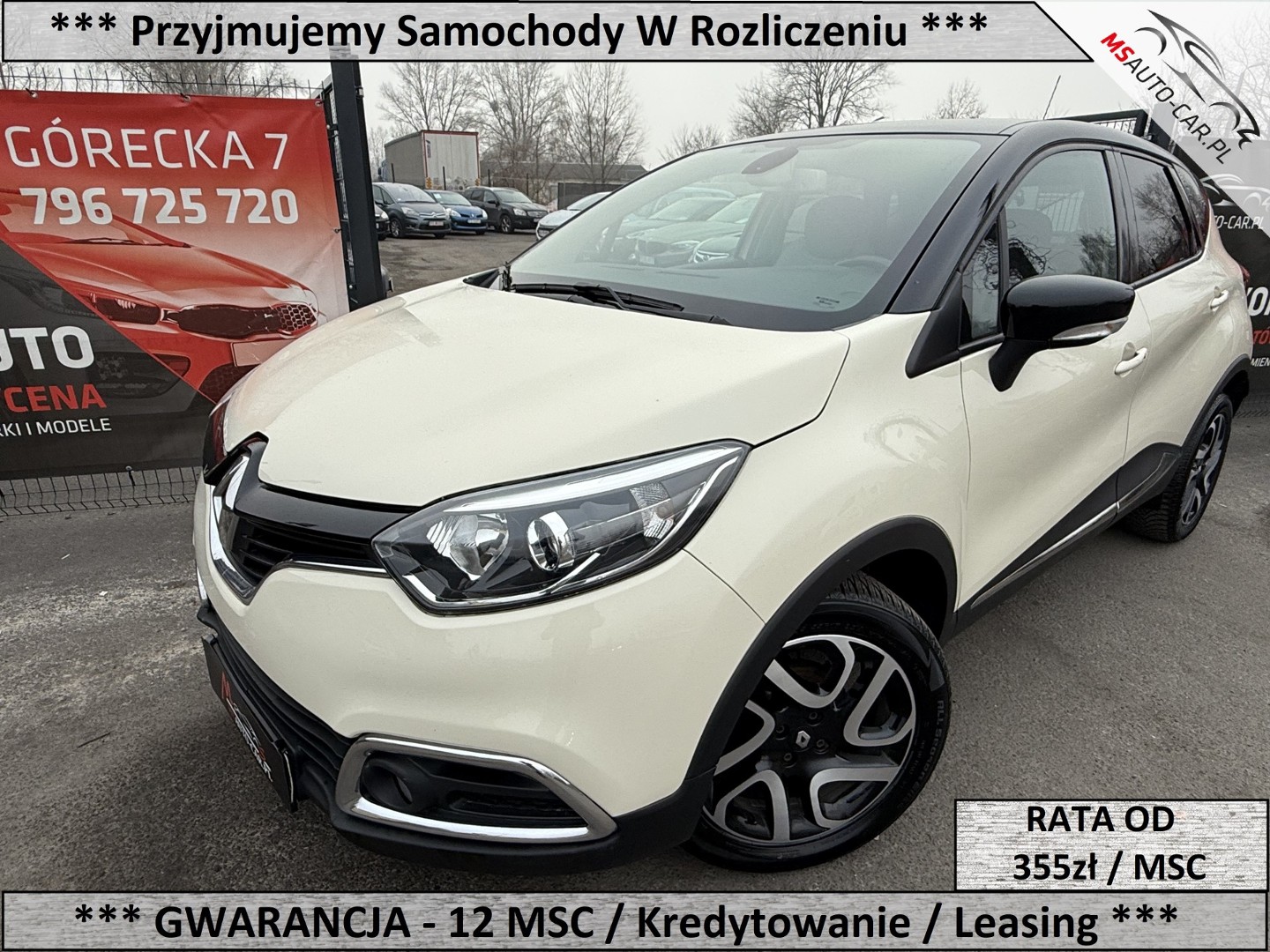 Renault Captur 2016 rok * Manual * LED * 93 tys Przebiegu * Alusy