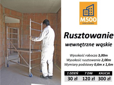 Wypożyczę RUSZTOWANIE 3m aluminiowe lekkie mobilne uniwersalne wynajem wynajęcia-1