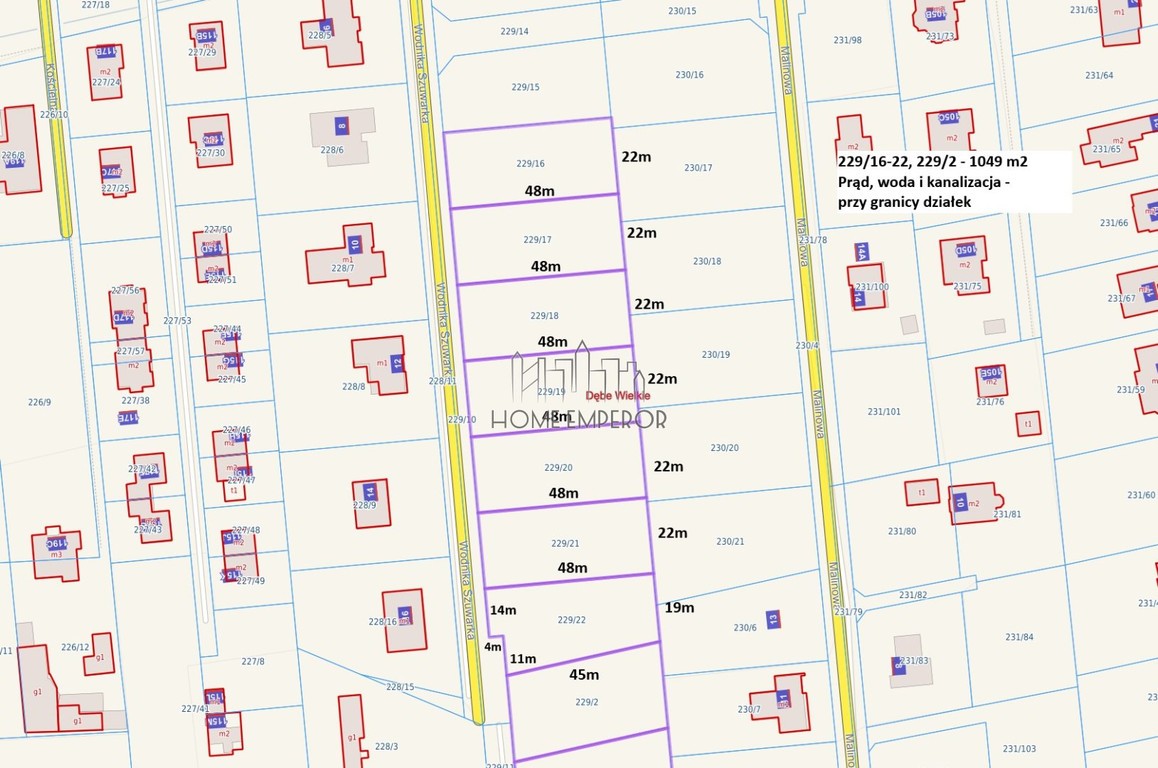 Działka na sprzedaż, 1049 m², Dębe Wielkie - Widok 2