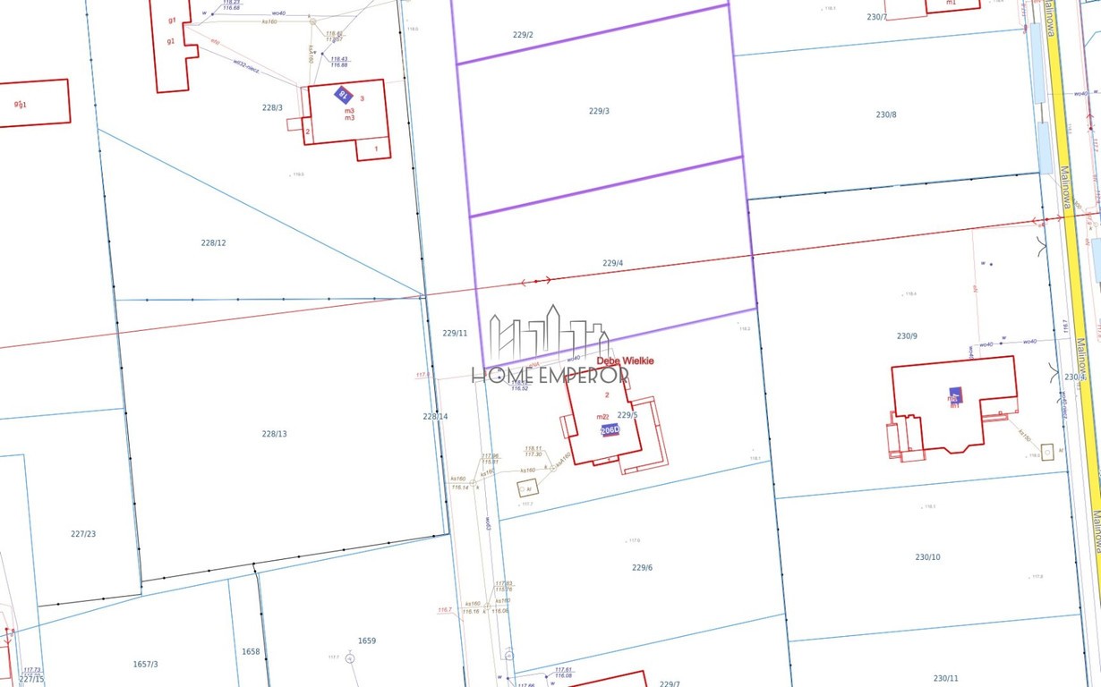 Działka na sprzedaż, 1049 m², Dębe Wielkie - Widok 5