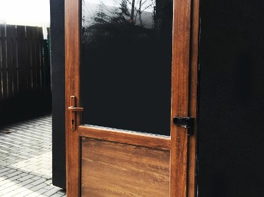 nowe PCV drzwi 100x210 biurowe,sklepowe, w kolorze Złoty Dąb-1