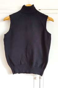 Czarny golf GAP sweter M 38 bawełna bluzka bezrękawnik prosty-2