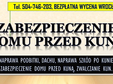 Naprawa podbitki, Wrocław, tel.  dekarz, remont dachu, cennik. Zabezpieczenie-1