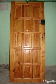 Drzwi sosnowe z zamkiem Gerda Tytan ZX-2