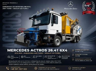Mercedes-Benz Actros 2641 6X4M MASZYNA DO NATRYSKU BETONU / SHOTCRETE ROBOT / BETON NATRYSKOWY-1