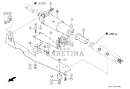 Claas Jaguar 970 - corncracker - silnik przekładni przestawiania szczeliny 0000155344