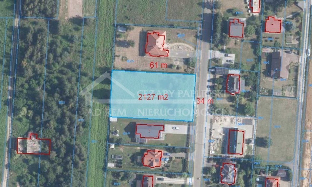 Wola Niemiecka działka budowla pow. 2127 m² - Widok 2