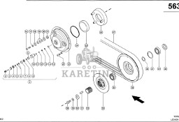 Claas Lexion 600 POKRYWA 0006289360 (Sprzęgło napędu przyrządu źniwnego)
