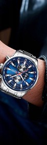 Duży zegarek męski z chronografem Curren bransoleta stalowa sportowy pudełko-3