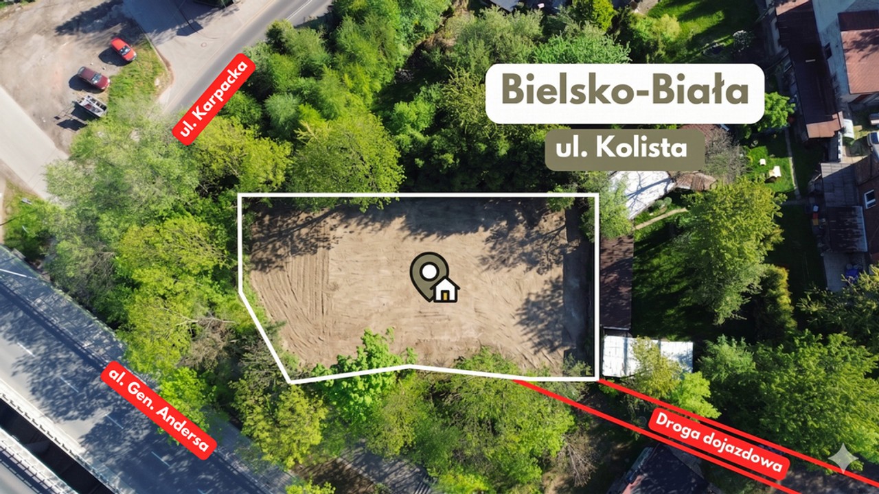 WYJĄTKOWA DZIAŁKA | UL. KOLISTA | 800 m² | WZ – pohled 2