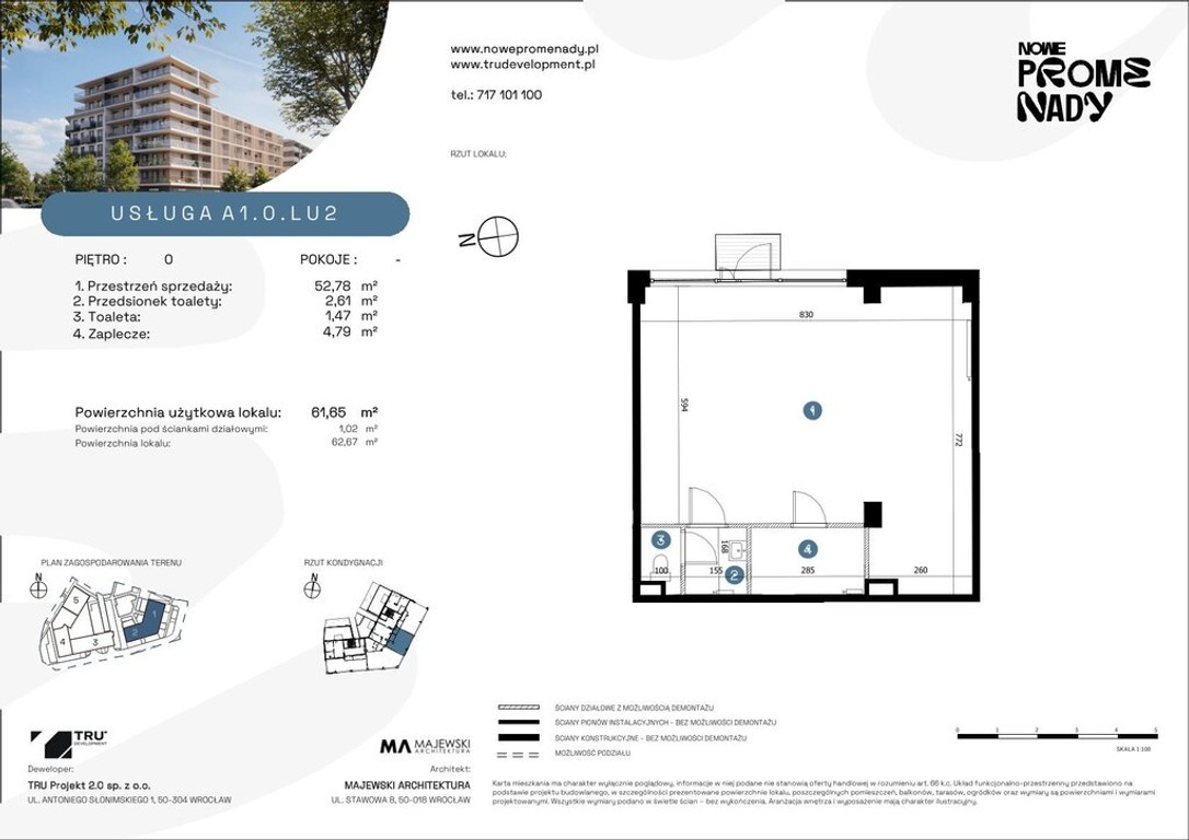 Lokal usługowy 61 m² | Nowe Promenady – pohled 4